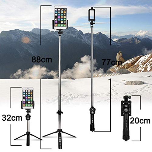 GOTCHICON Portable Non-Slip Remote Control Bluetooth Selfie Stick Tripod Selfie Sticks & Tripods