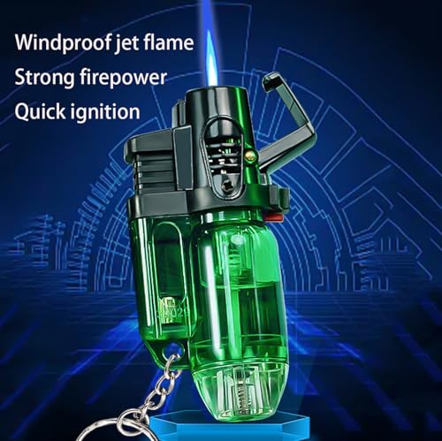 Set de 5 Encendedores a Llama Jet Resistentes al Viento miniatura 2