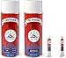 Penta Star Color Set 4-400: Lederfarbe passend für Jaguar Charkoal Warm& Leder-Reiniger 400ml Spray & Flüssigleder & Lederspachtel 8gr Tube zum färben und Restaurieren