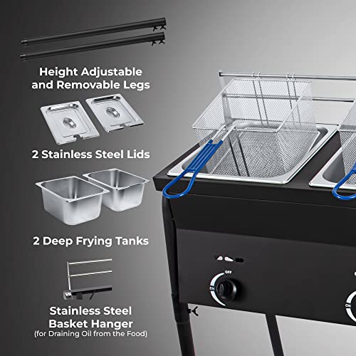 Keekr Two Tank Outdoor Deep Fryer With Baskets thumb #2