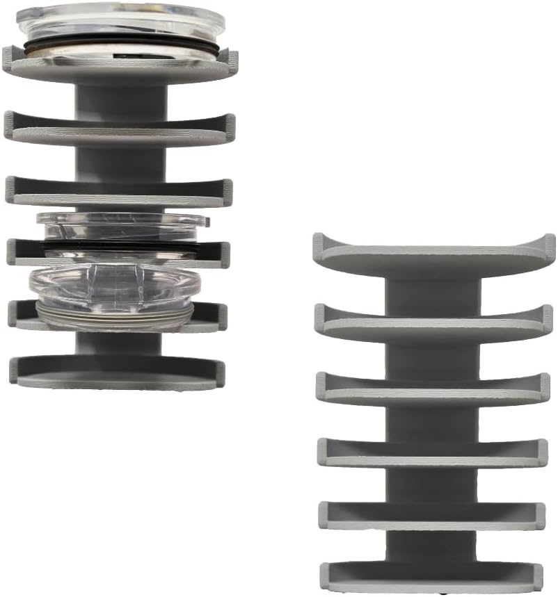 Organizador de tapas para montaje en pared o gabinete, compatible con Yeti Rambler y vasos, organizador de 5 tapas que se adapta a la mayoría de