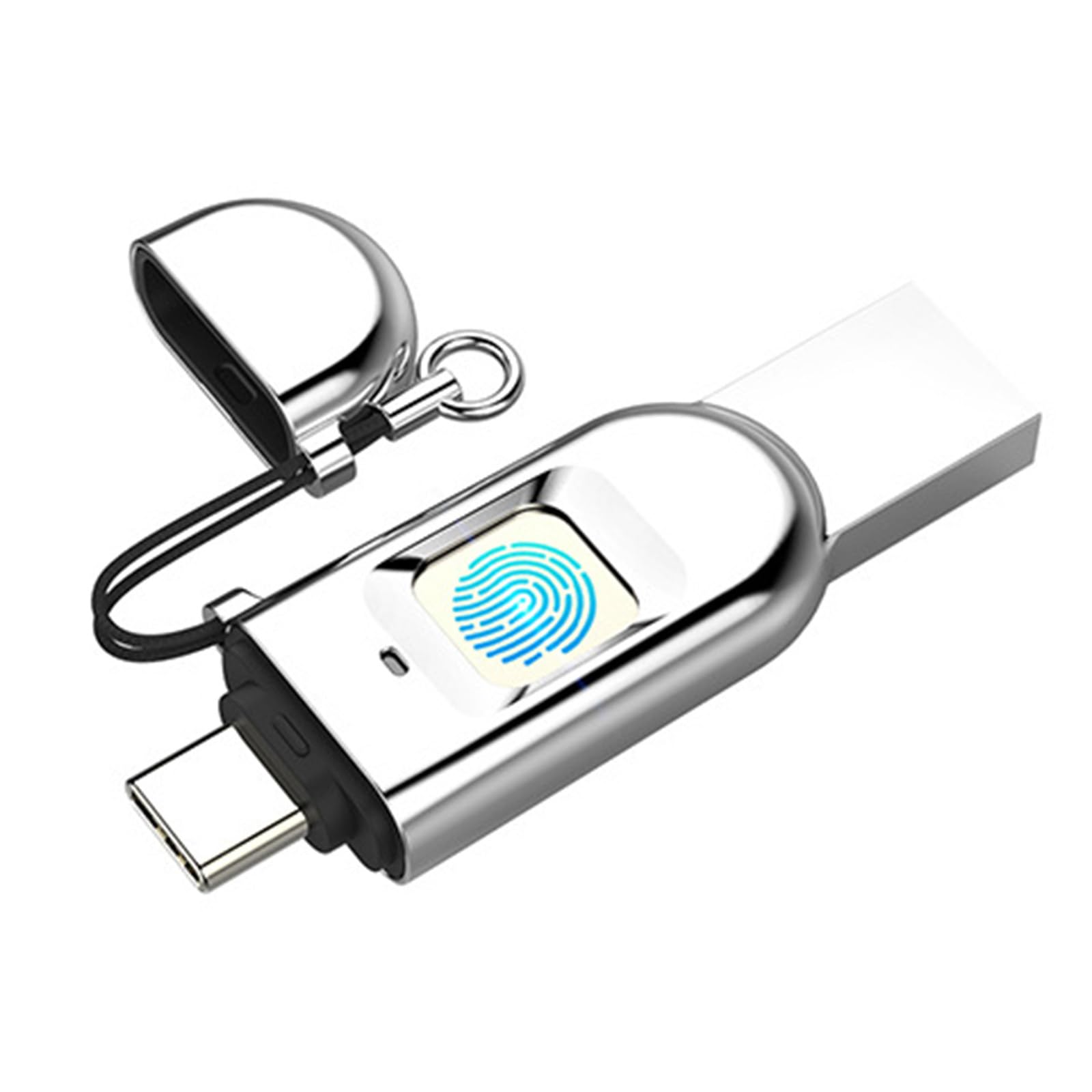 Pendrive z odciskiem palca Szyfrowanie danych Interfejs typu C Dysk Flash B-End Szybki port B 3.0 64 GB 128 GB 265 GB 512 GB,128G