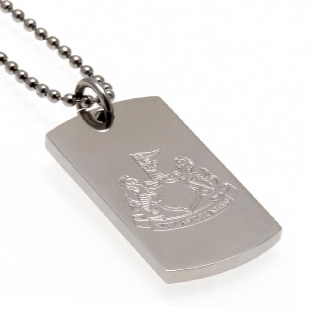 The Gift Scholars Official Newcastle United FC Engraved Dog Tag & Chain