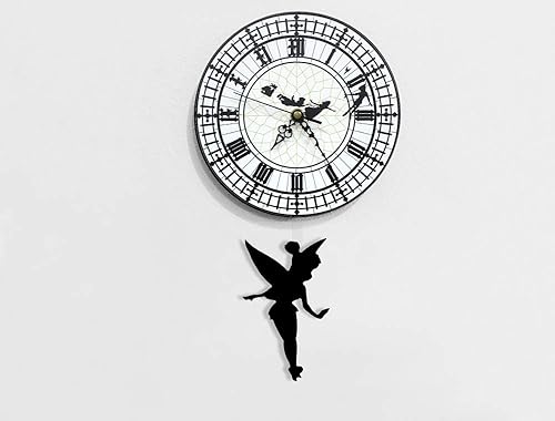 Miniatura 1 de Tinker Bell Swinging on the Big Ben - Pendulum Wall Clock
