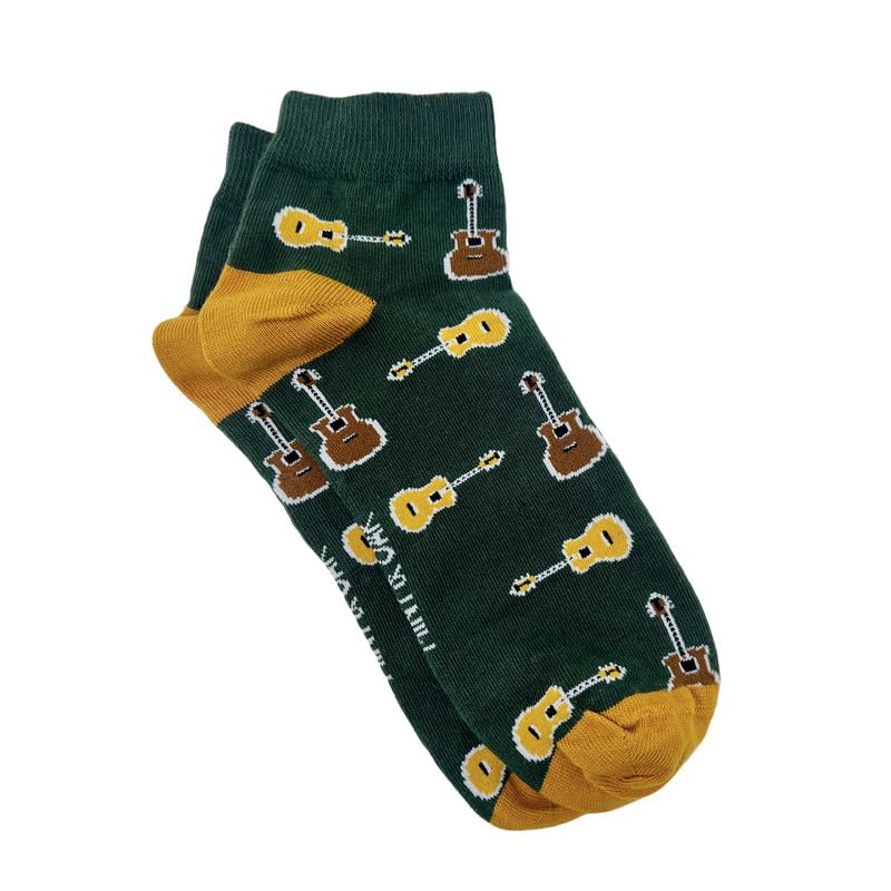 Image of Mint & Oak Men Ankle Socks, Printed Funky Socks, Cotton Unisex Ankle Length Sock, Odour Free Socks - Pack of 1