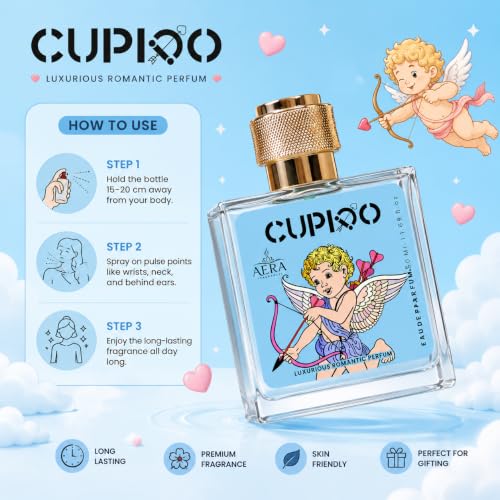 Image of Luxury Cologne for Men Pheromne-Infused Original Formula, Cupid Charm Long Lasting Magnet Fragrances for Men Pack Of 1 | Eau De Parfum | 50ml