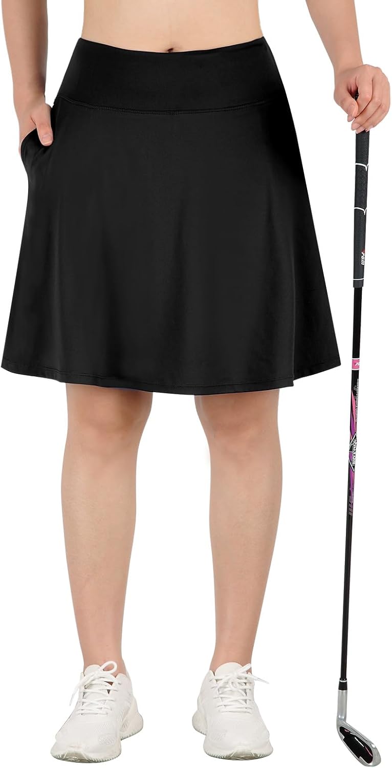 Turnhier Women's 20" Knee Length Skorts Skirts Casual Athletic Tennis Golf Skirt with Pockets - Image 6