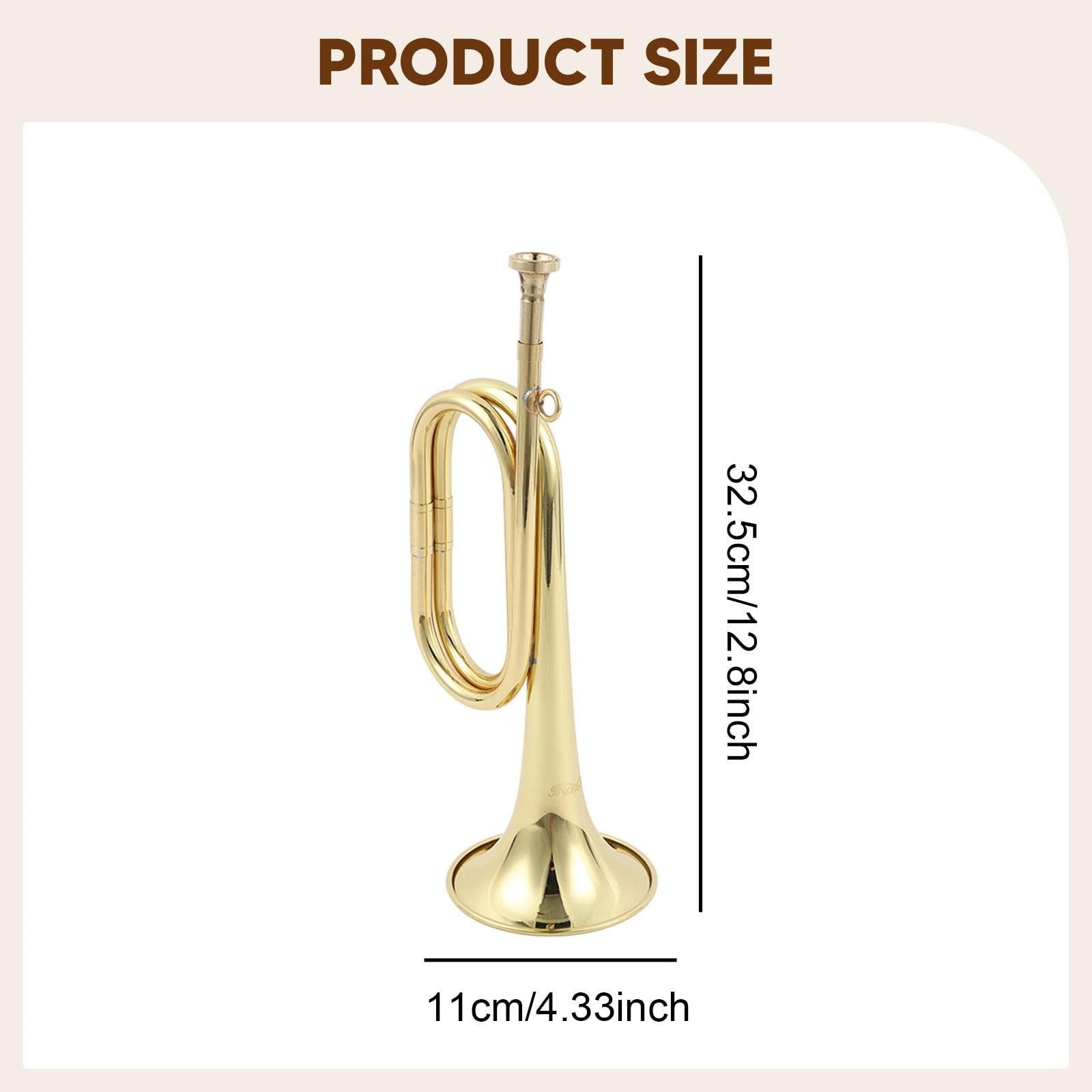 Kavallerietrompete Trompete Kupfer Marschhorn Blasinstrument Angenehmes Spielgefühl für Schulfest Festival Orchester Bühne Kinder Anfänger Erwachsene