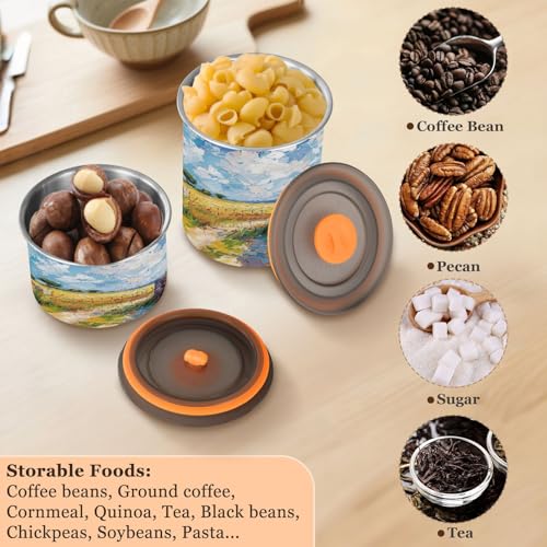 Envase hermético para café Blueangle de acero inoxidable 900 ml miniatura 5
