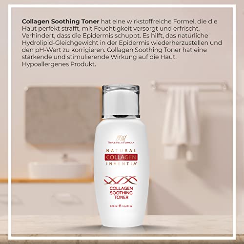 Natural Collagen Inventia Kollagen Gesichtswasser Soothing Toner 125 ml - Beruhigendes Toner für empfindliche Haut… - Image 6