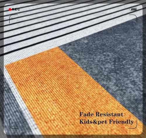 Tapis de salon doux bleu pour réchauffer un sol de petit séjour - 3