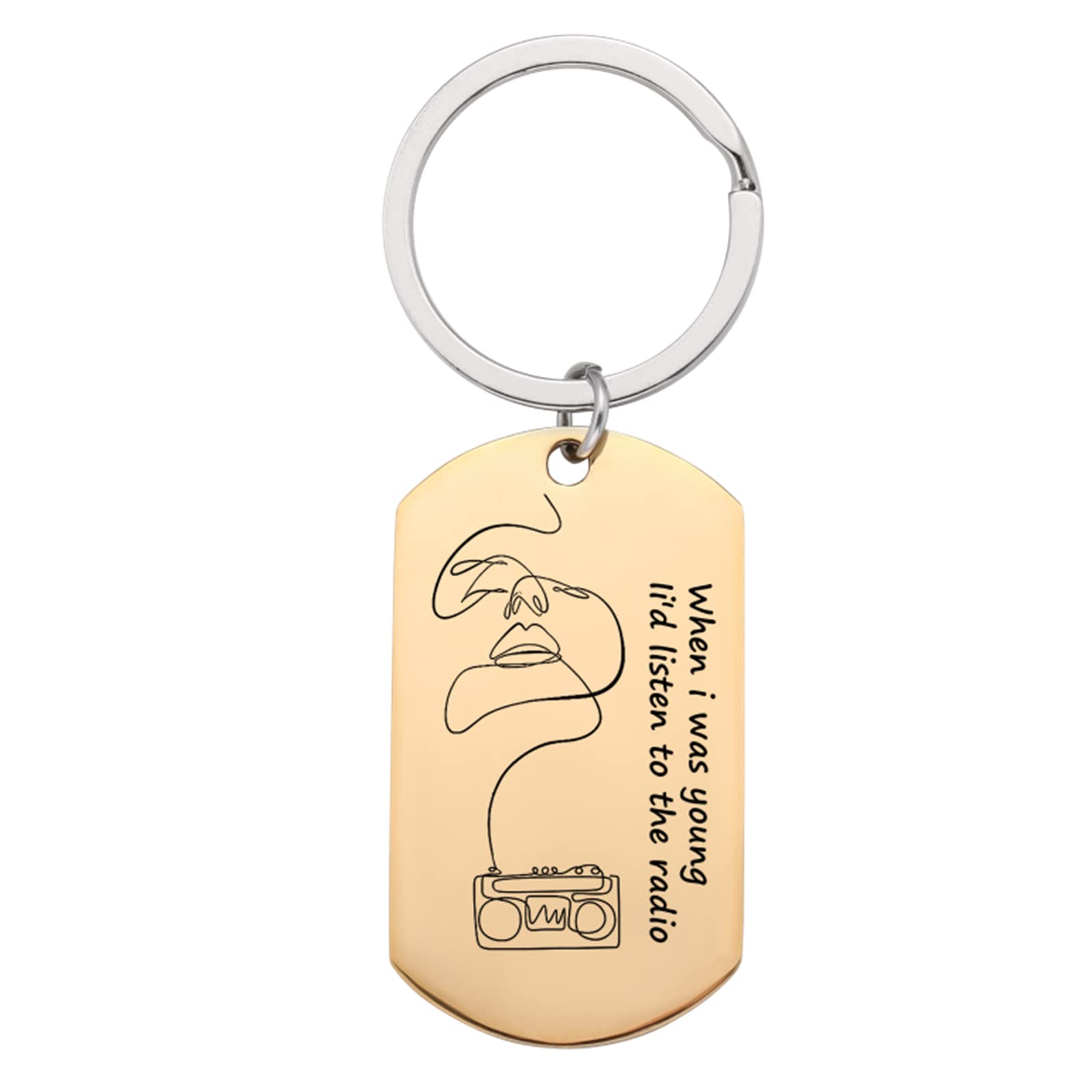 Keychain Loner Emotional Gift, Looking Forward to Good Times Coming Back Keyring