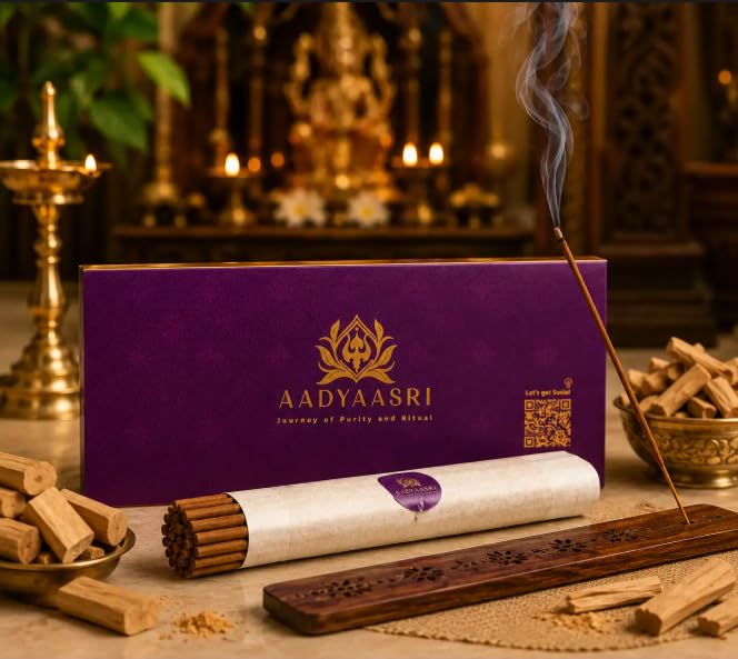 Shri Banke Bihari Chandan Incense Sticks with Free Wooden Stand & Tilak Box - Premium Natural Sandalwood Agarbatti - Long-Lasting Calming Aroma for Meditation, Prayer & Home Fragrance-image-15