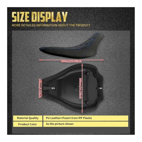 Asiento de perfil bajo para evitar dolores de espalda en motos Softail 7