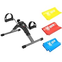 Mini Bike Ergométrica Pedalinho com Monitor e Faixa Elástica 3 Intensidades Odin FIt