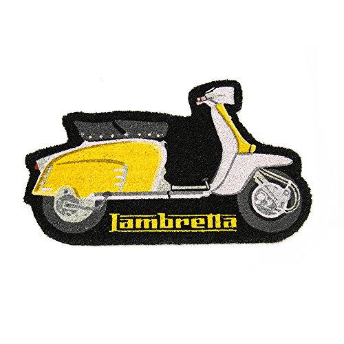 Lambretta LADM02 Zerbino, Fibra di Cocco, Giallo, 80x40x2 cm