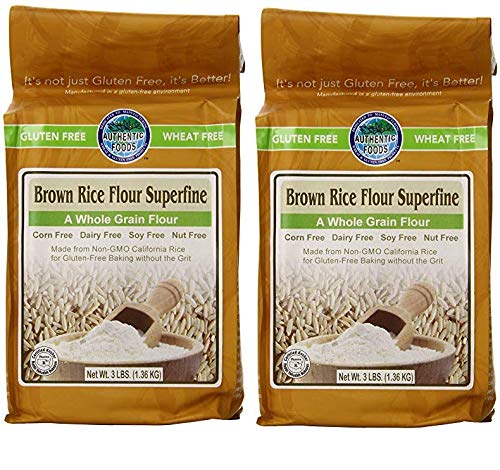 Authentic Foods Superfine Brown Rice Flour - 3lb (2-(Pack))