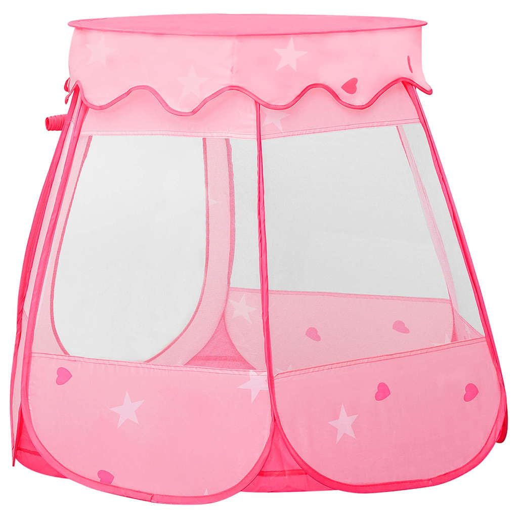 Mangloder Kinder-Spielzelt mit 250 Bällen Rosa 102x102x82 cm Spielhaus für Kinderzimmer Garten Outdoor, stabiles Material, leicht auf- und abbaubar, inklusive Tragetasche