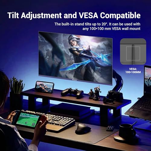 BUYRICH 27 Inch Gaming Monitor, 240Hz Refresh Rate, FHD 1920x1080, Fast 1ms Response Time, Metal Stand, VESA 100x100, for Esports, FPS, and Competitive Gamers by BUYRICH - Used condition - Image 7