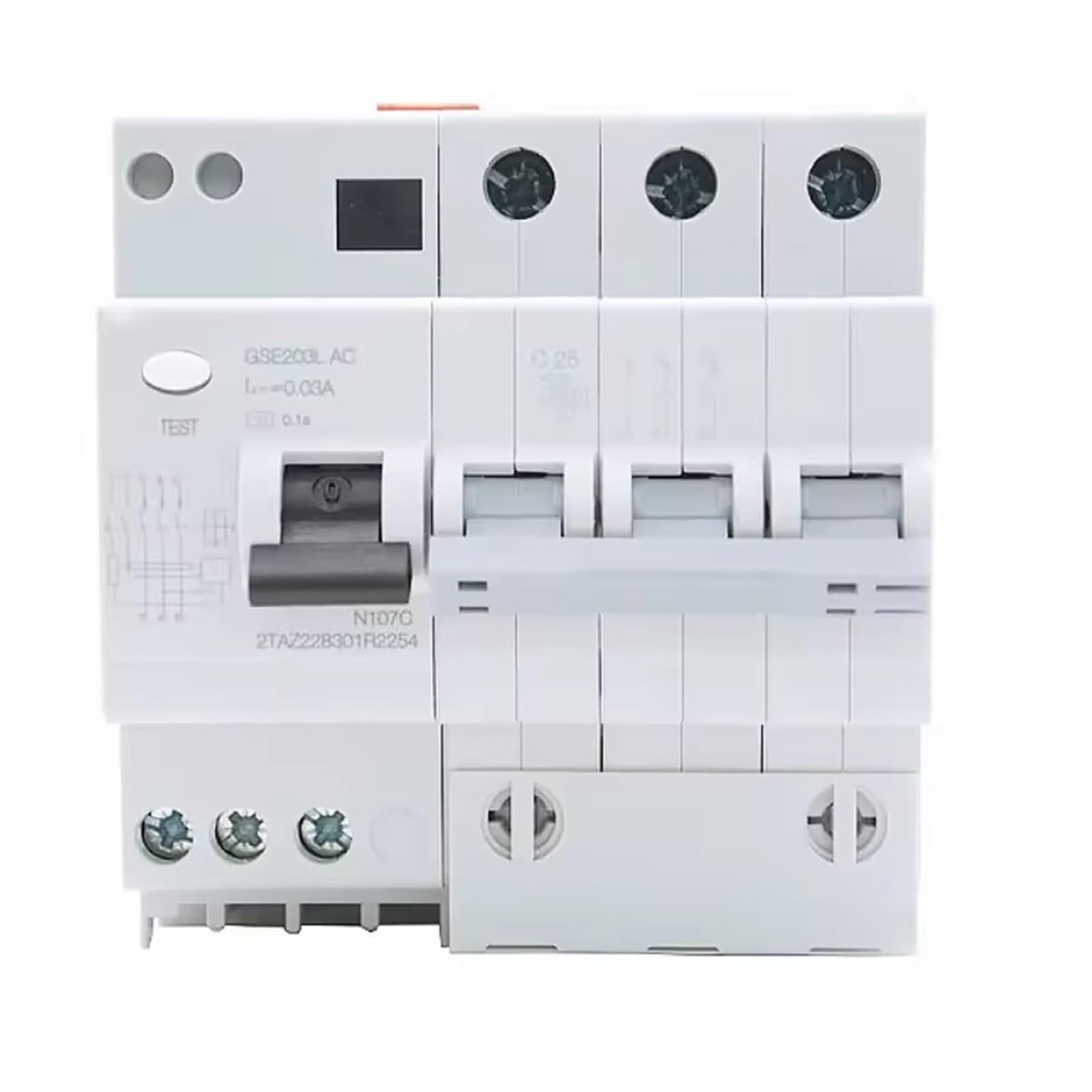 Disyuntores MCCB de CA Serie SH GSE203L trifásico de 16A y 3 polos