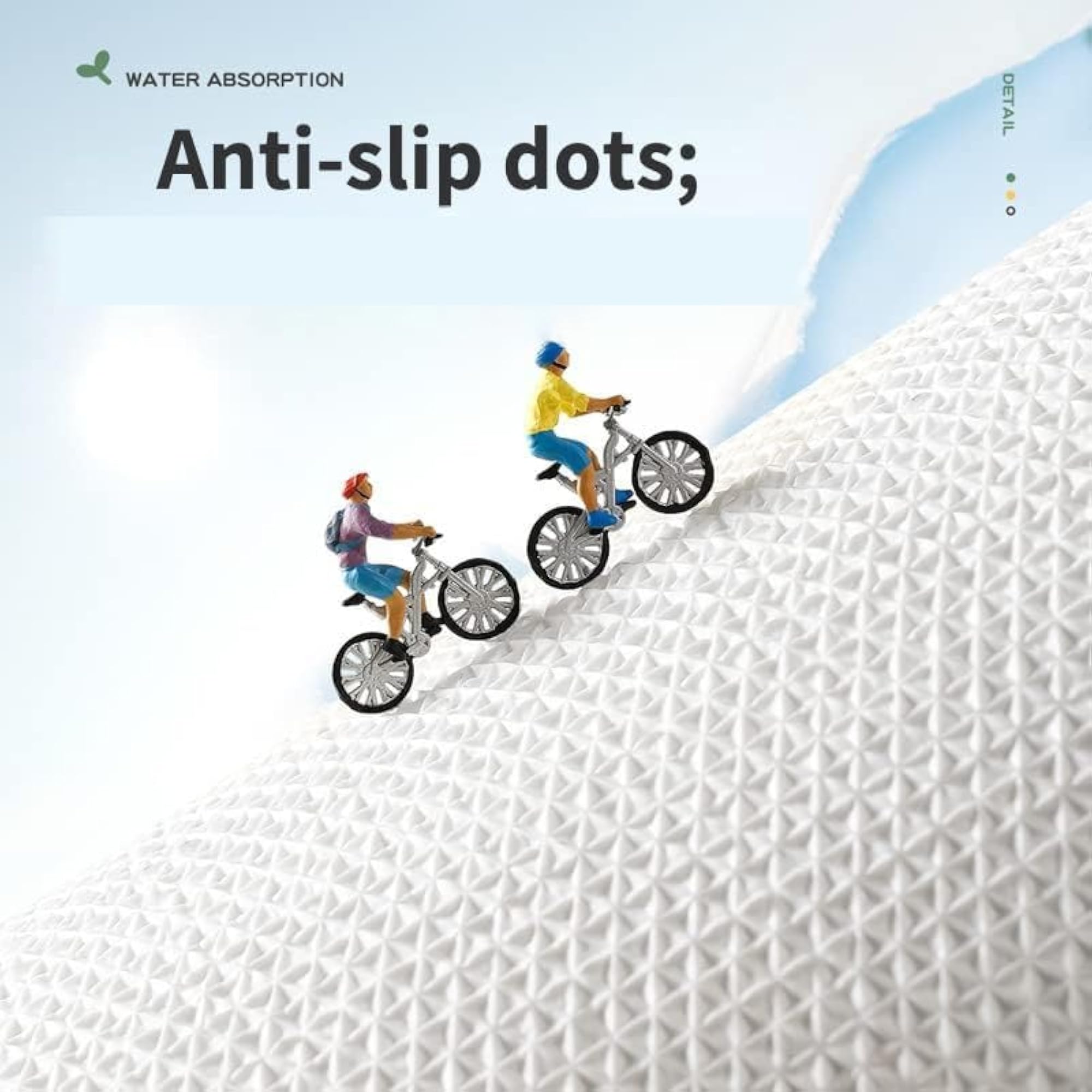 Microfiber Anti Skid Bath Mat, Super Soft Water Absorbent Rug