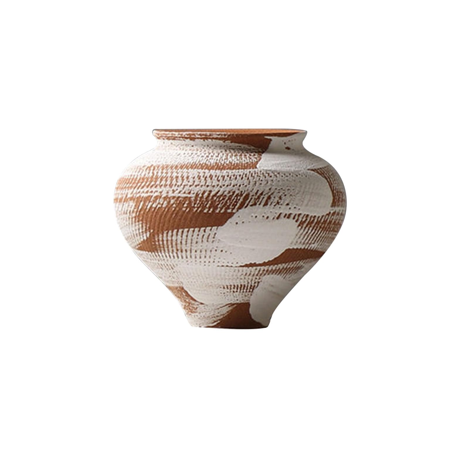 Nzzkoides Q Large Art Ceramic Vase, Creative Decorative Vase, Ornament For Living Room, Bedroom, Restaurant, Hotel, Farmhouse, Villa, Irregular Shape(Size:20 * 20 * 17.2Cm,Color:q)