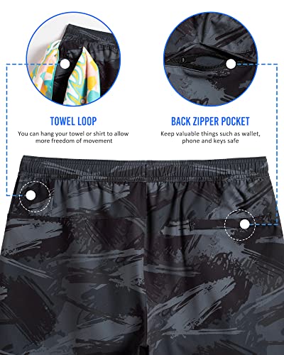 Image of maamgic Mens 5 inch Gym Running Shorts for Men 2 in 1 Quick Dry Workout Athletic Shorts