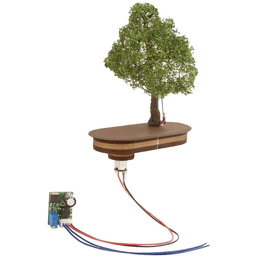 Noch® Albero Micro Motion con Altalena, Albero modellismo, Altezza 12,5 cm per la Traccia N, Ideale con Effetto Movimento
