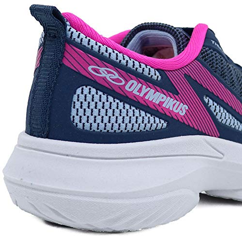 Tênis Olympikus Thunder Feminino Infantil Azul/Pink (30)