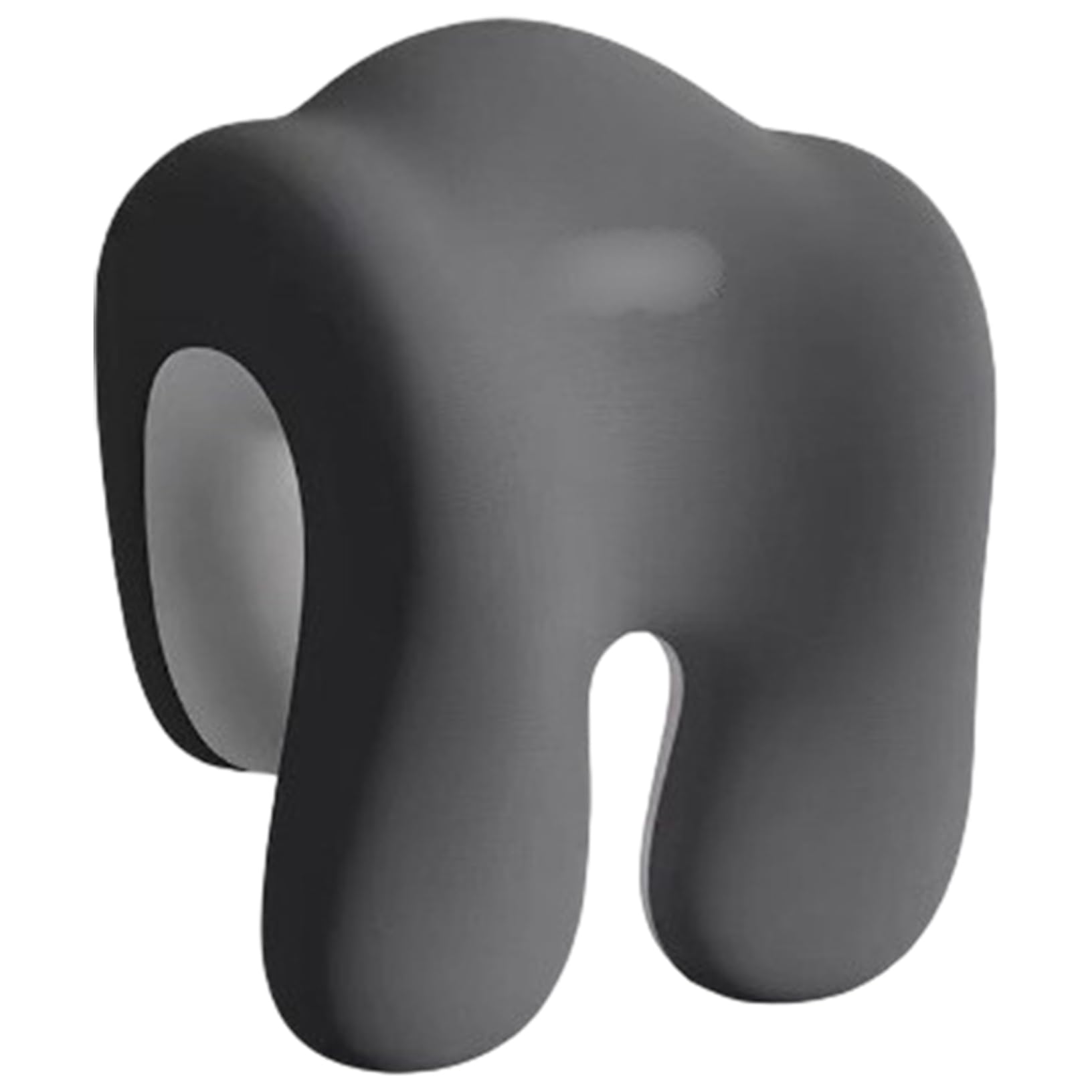 Licsaliwe Grey Office Chair Headrest Attachment, Ergonomic Memory Foam Neck Support Pillow For Car, Sofa, Plane, Travel