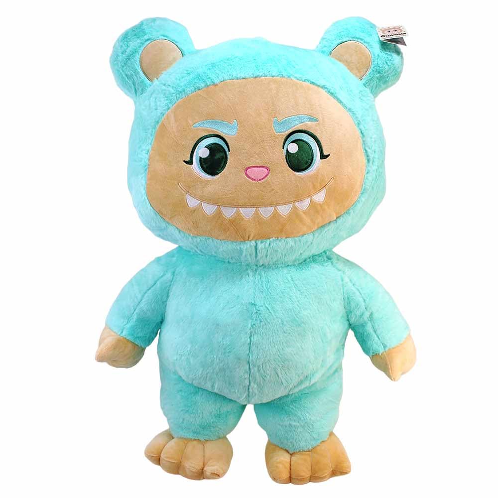 BEMIRO Kuscheltier Monster Bär Plüschfigur XXL 85 cm stehend | Gestickte Details, Weiches Plüschmaterial, Mit Aufhängeschlaufe, Aufrechte Position, Mehrere Farben