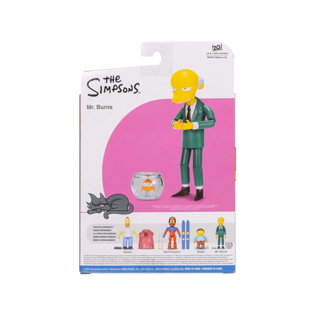 The Simpsons Mr. Burns de 5 Pulgadas con Blinky in Bowl