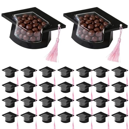 Topper de Diplôme Forme de Mortier et Dômes Bonbons pour Décoration de Fête de Graduation