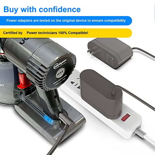 Power Cord For Dyson Vacuum Cleaner V6 V7 V8 Dc58 Dc59 Dc61 Dc62 Sv03 Sv04 Sv06 Sv07 Ord Free-Handhelds Stick Vacuum Charger Model# 205720-02 Output:26.1V-780Ma #TOP6
