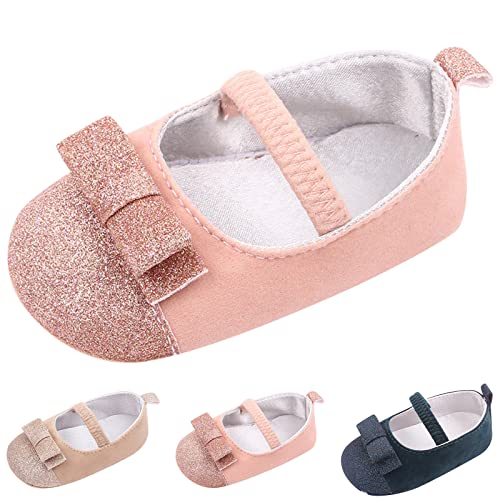 Summer Kids Infant Toddler Shoes Girls Casual Shoes Flat Lightweight Elastic Band Slip On Dress Shoes for Toddler Boys (Gold, 6 Toddler)2
