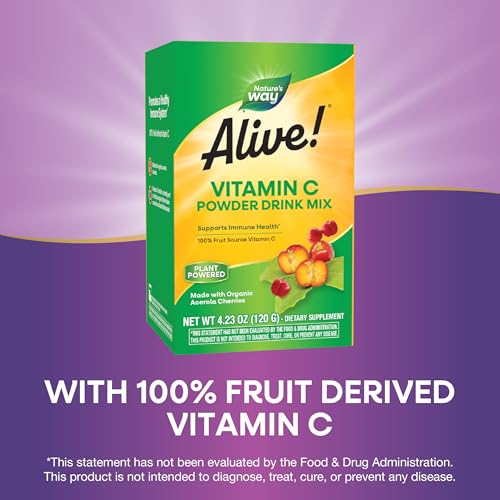 Nature's Way Alive! Vitamin C Powder Drink Mix, Immune Support*, 4.23 Oz - image 4