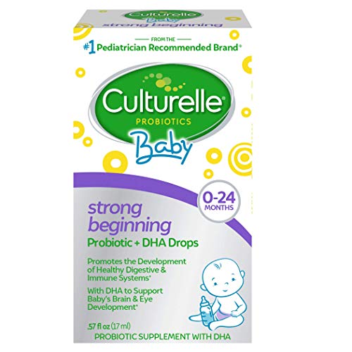 Culturelle Baby Strong Beginning Probiotic + DHA Drops | Promotes Development of Healthy