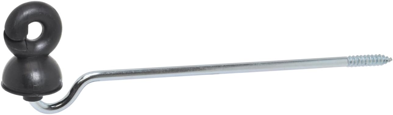 Weidezaun Isolatoren Ganci Per Recinto Elettrico 200 Stück Schwarze Weidezaun-Isolatoren, Elektrozaun Ringisolatoren Elektrozaun Isolator Mit Isolator-Steckschlüssel, Zaunringpfosten, Schraubisolatoren, Elektrozaun- Zubehör Für Holzpfosten Recinto