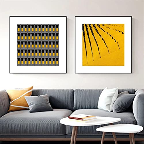 Impressions murales d'architecture moderne toile grand impact visuel coloré
