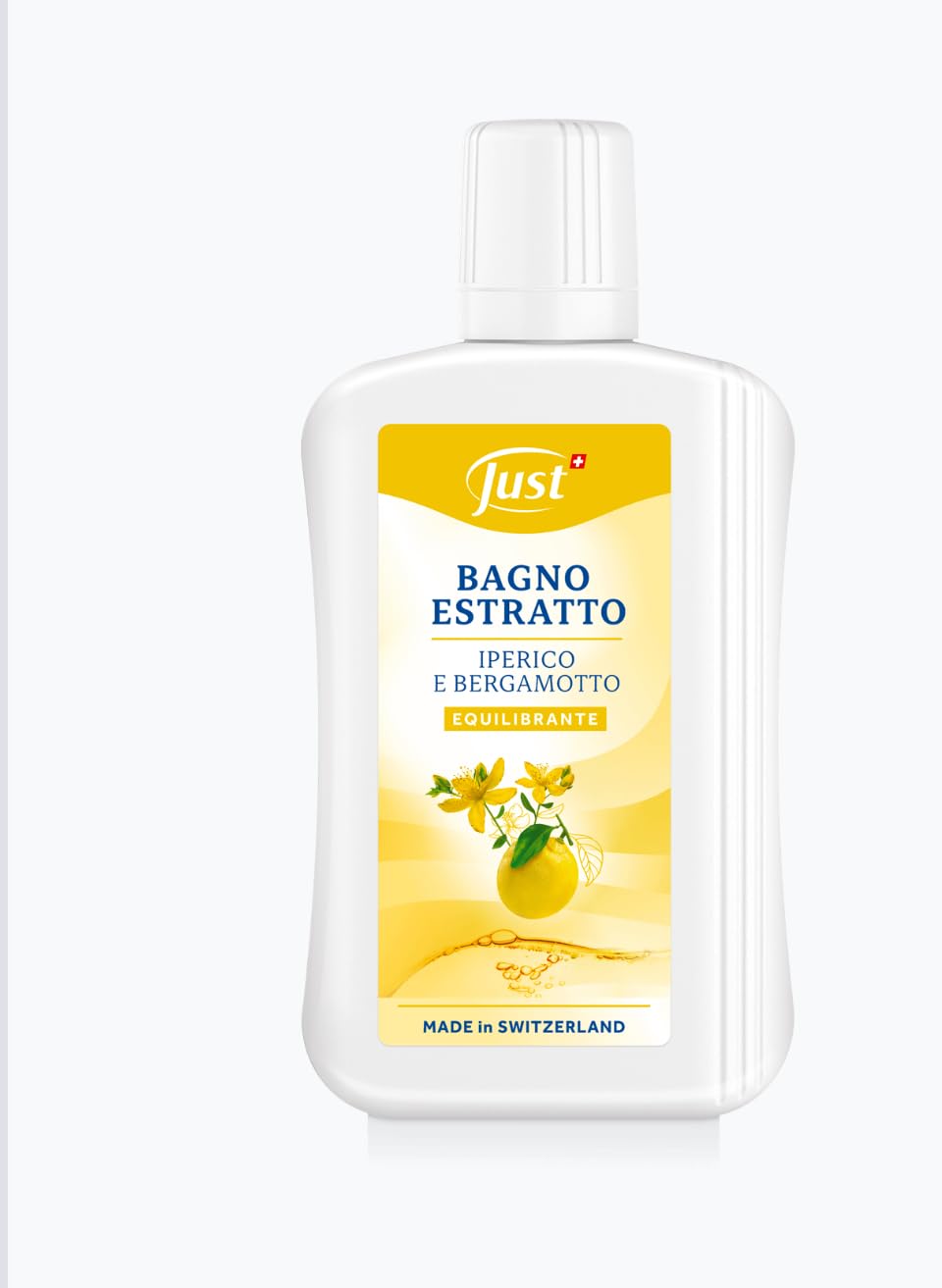 Just Bagno Estratto, Iperico e Bergamotto, Equilibrante, Made in Switzerland