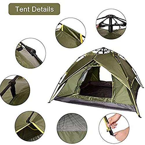 Carpa Hidráulica Instantánea para Camping 2 Personas Naranja miniatura 3