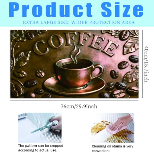Protector contra salpicaduras cocina para evitar manchas de grasa panel decorativo extraíble 3