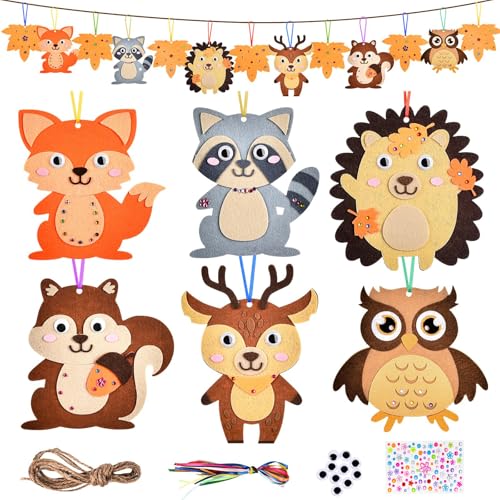 Gigmeta 13 Set di Bricolage Autunnali per Bambini, Set Creativi Autunnale, Decorazioni Autunnali Fai Da Te, Artigianato Creativo per Decorazioni, per Stagione Autunnale, Ringraziamento, Compleanno