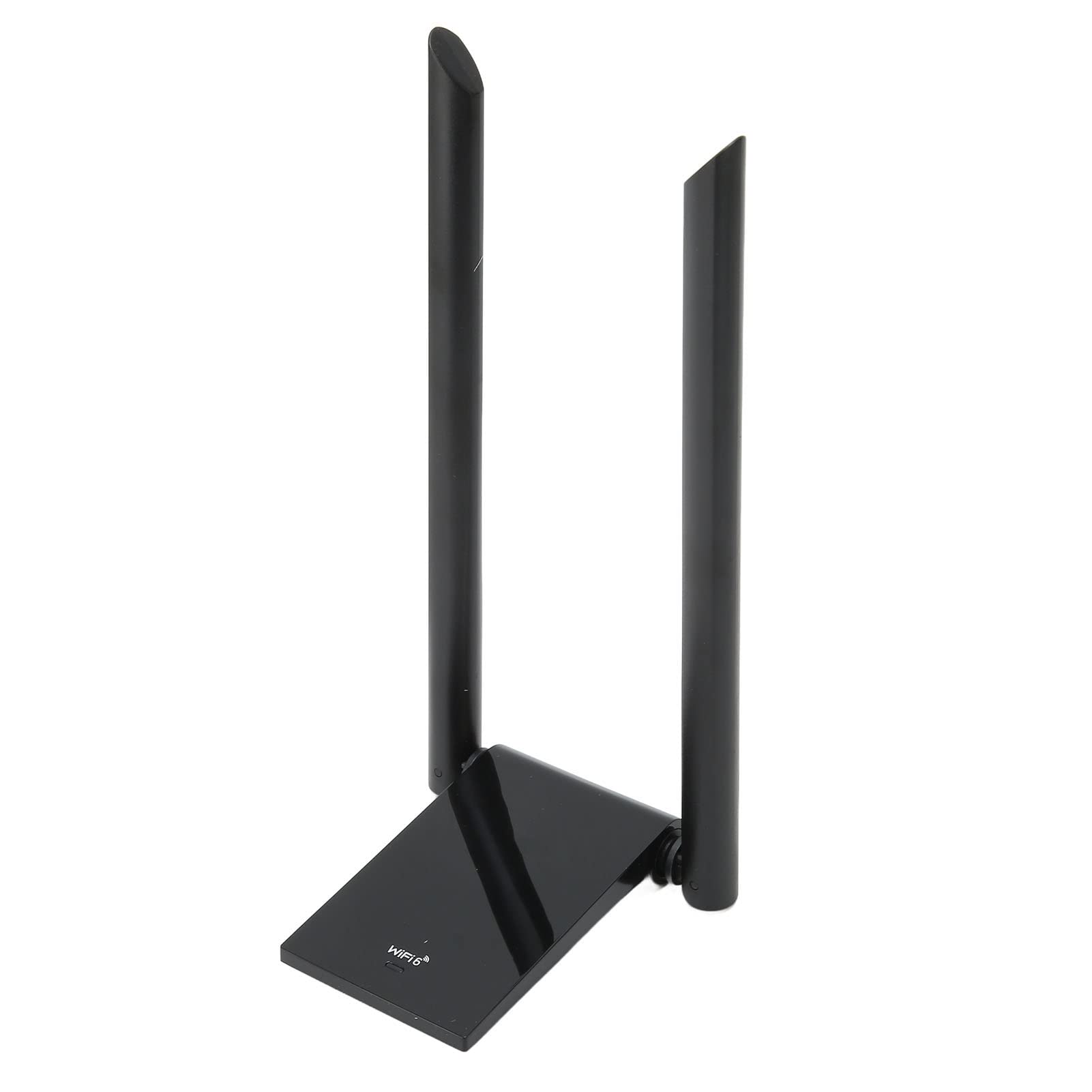 Wakects Adapter USB WiFi, Adapter USB WiFi 6 2,4 GHz, 5 GHz, Małe Opóźnienia dla Komputerów Stacjonarnych