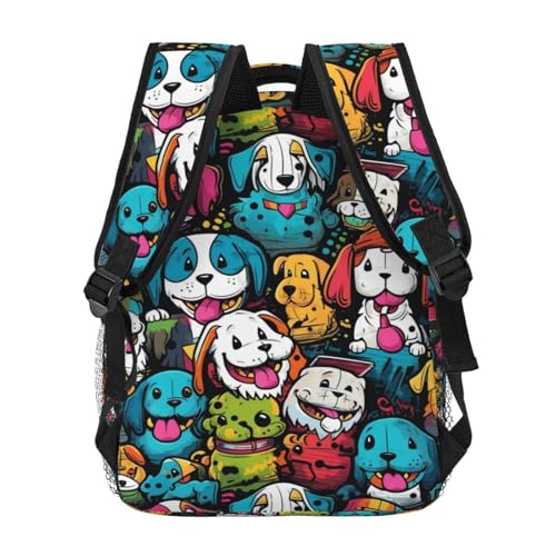 Cute Dog Lightweight Backpack Travel Casual Bags for Women or Men 15.7 Inches4