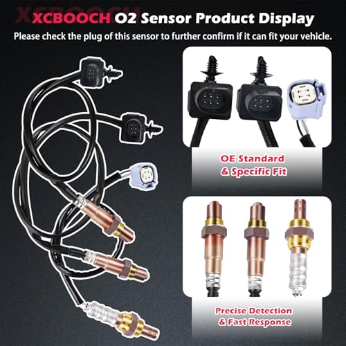 Sensor de oxígeno 4 piezas compatible Ford F-150 2011-2014 miniatura 3