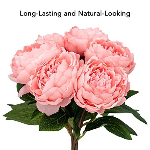 Softflame Artificial/Fake/Faux Flowers - Peony Pink 6Pcs For Wedding, Home, Party, Restaurant (850916) #TOP5