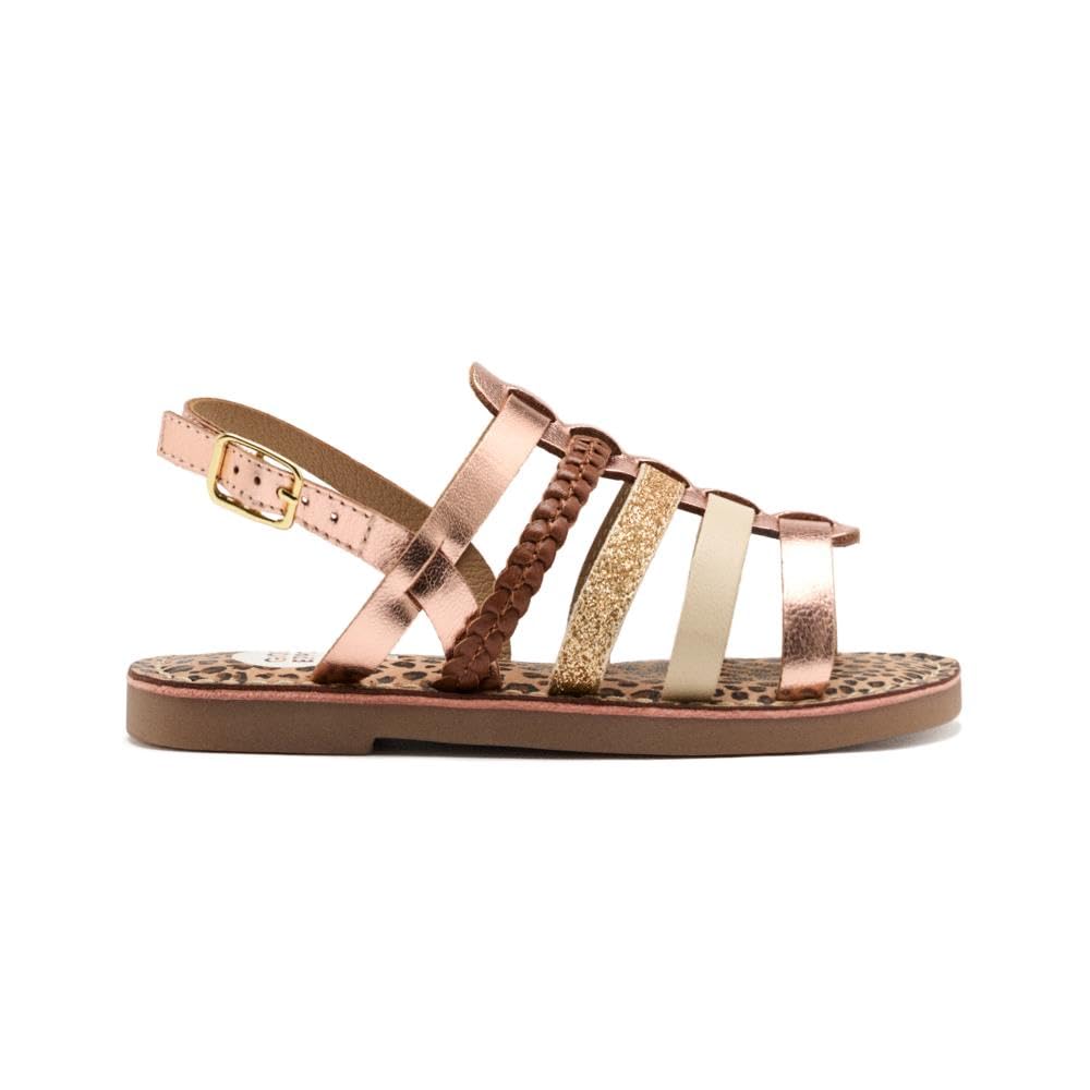 GIOSEPPO Harwich Flat Sandal, Rose Gold, 3 UK