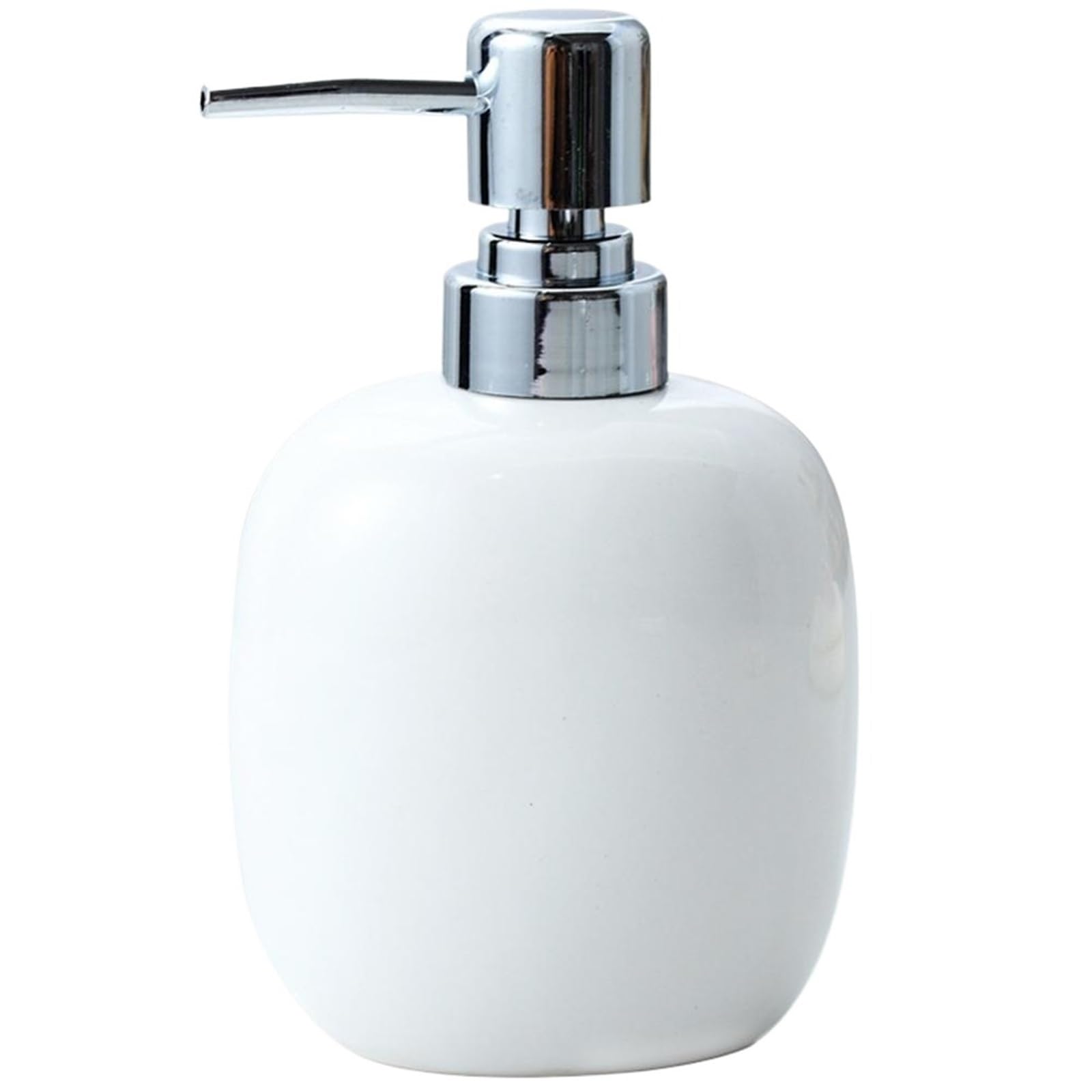 Ceramic Soap Dispenser Ceramic Soap Dispenser Bottle Liquid With Pump Container For Bathroom Kitchen(White)