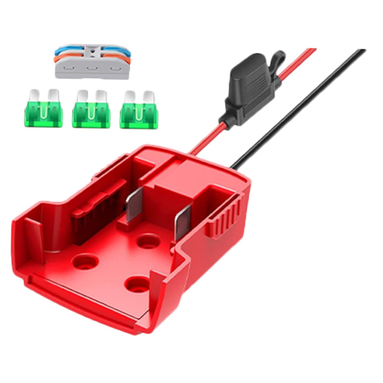 POPETPOP 3sets Adattatore Batteria Per Utensili Elettrici Connettore Power Dock Compatibile Facile Installazione e Resistente Per Prolungato